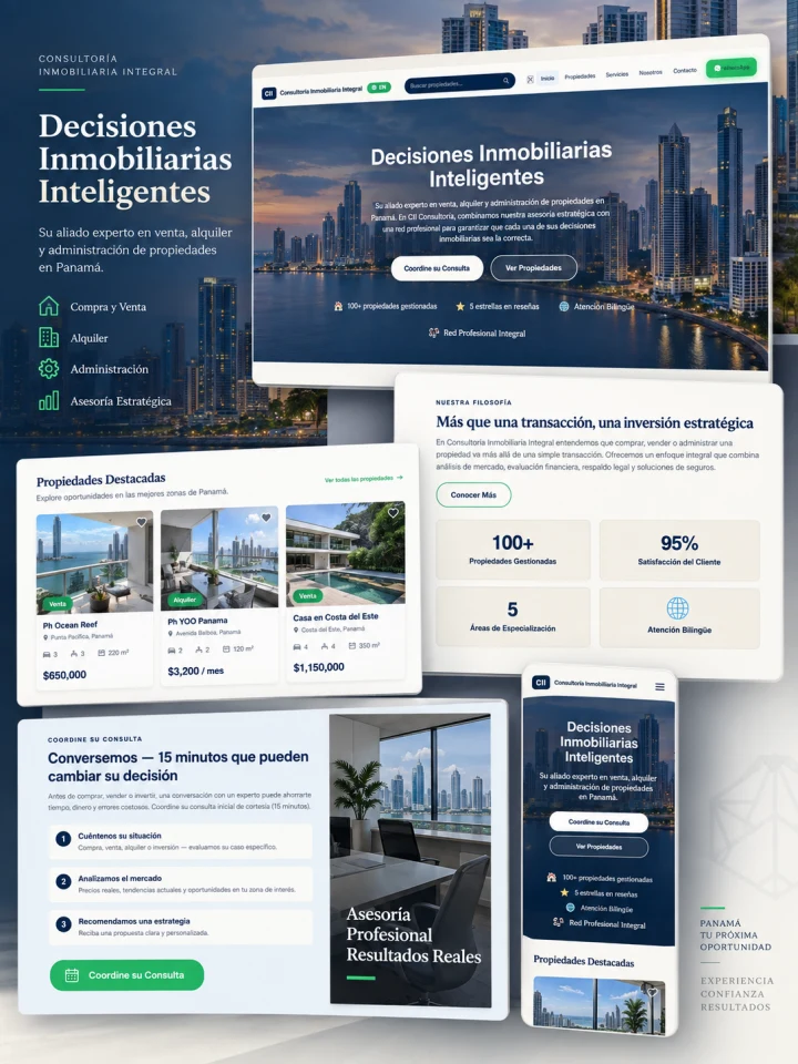 Web de Consultoría Inmobiliaria Integral